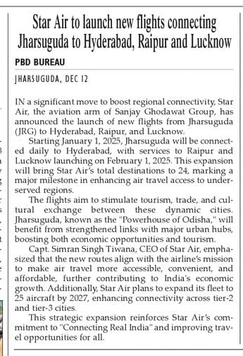Starair News Article